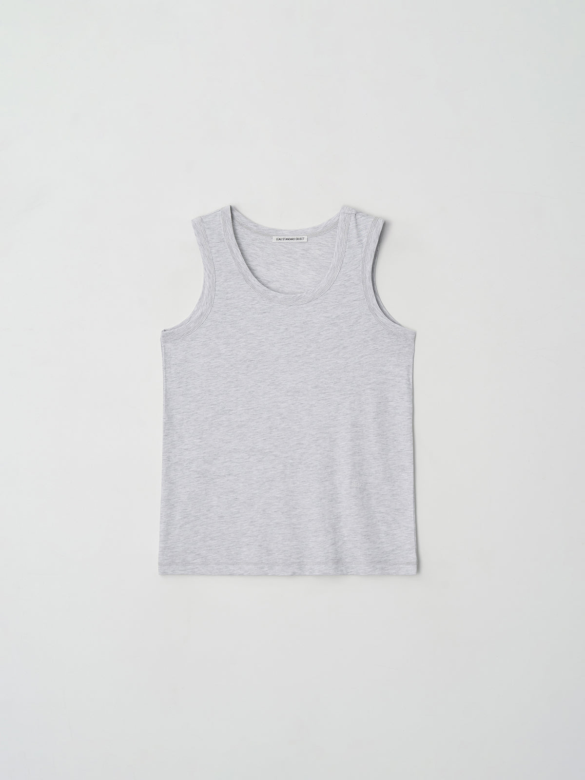 L'EAU Isaac cotton sleeveless_melange white