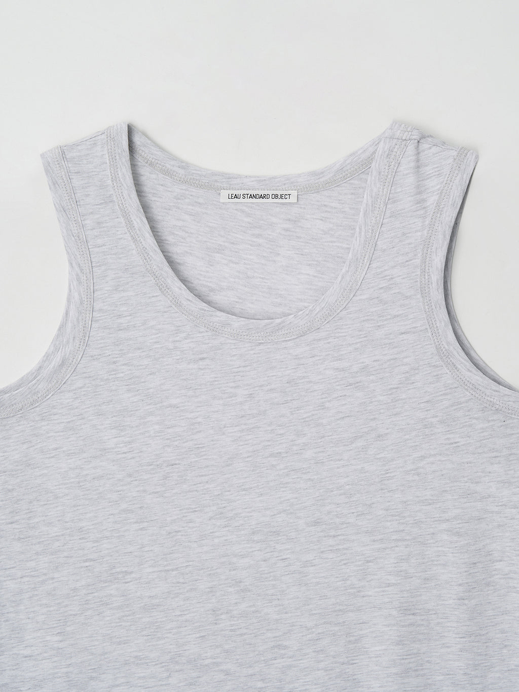 L'EAU Isaac cotton sleeveless_melange white
