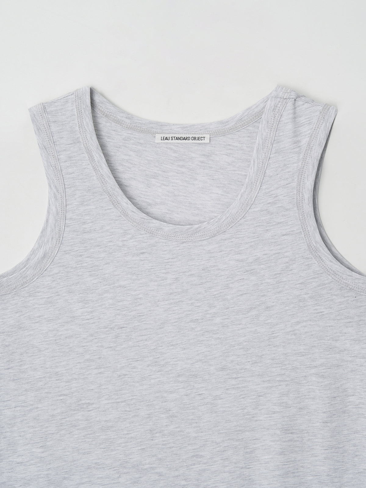 L'EAU Isaac cotton sleeveless_melange white
