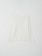 L'EAU Mare cotton t-shirt_off white