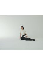 Moon Lee Silky Short-sleeve Blouse_Ivory
