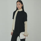 Moon Lee Silky Short-sleeve Blouse_Black