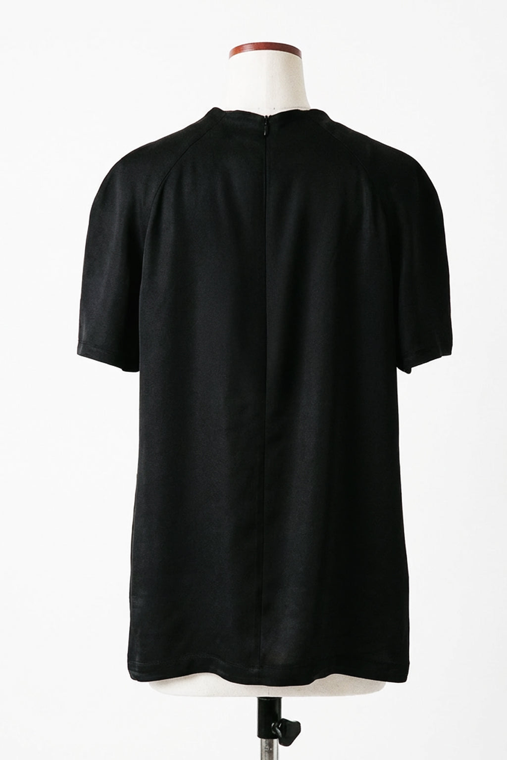 Moon Lee Silky Short-sleeve Blouse_Black