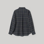 ANOTHER OFFICE W. W. Voile Oversized Shirt (Navy-Check)