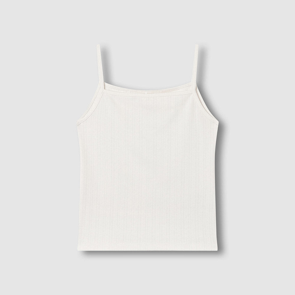 JAJU [JAJU/Jaju] Women's Pointel Sleeveless Lounge T-Shirt_Ivory