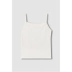 JAJU [JAJU/Jaju] Women's Pointel Sleeveless Lounge T-Shirt_Ivory
