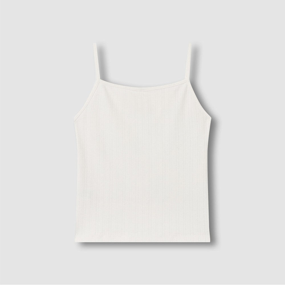 JAJU [JAJU/Jaju] Women's Pointel Sleeveless Lounge T-Shirt_Ivory