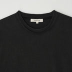 JojiLong JN103 DISTRESS OLD 1/2 T-SHIRT - BLACK