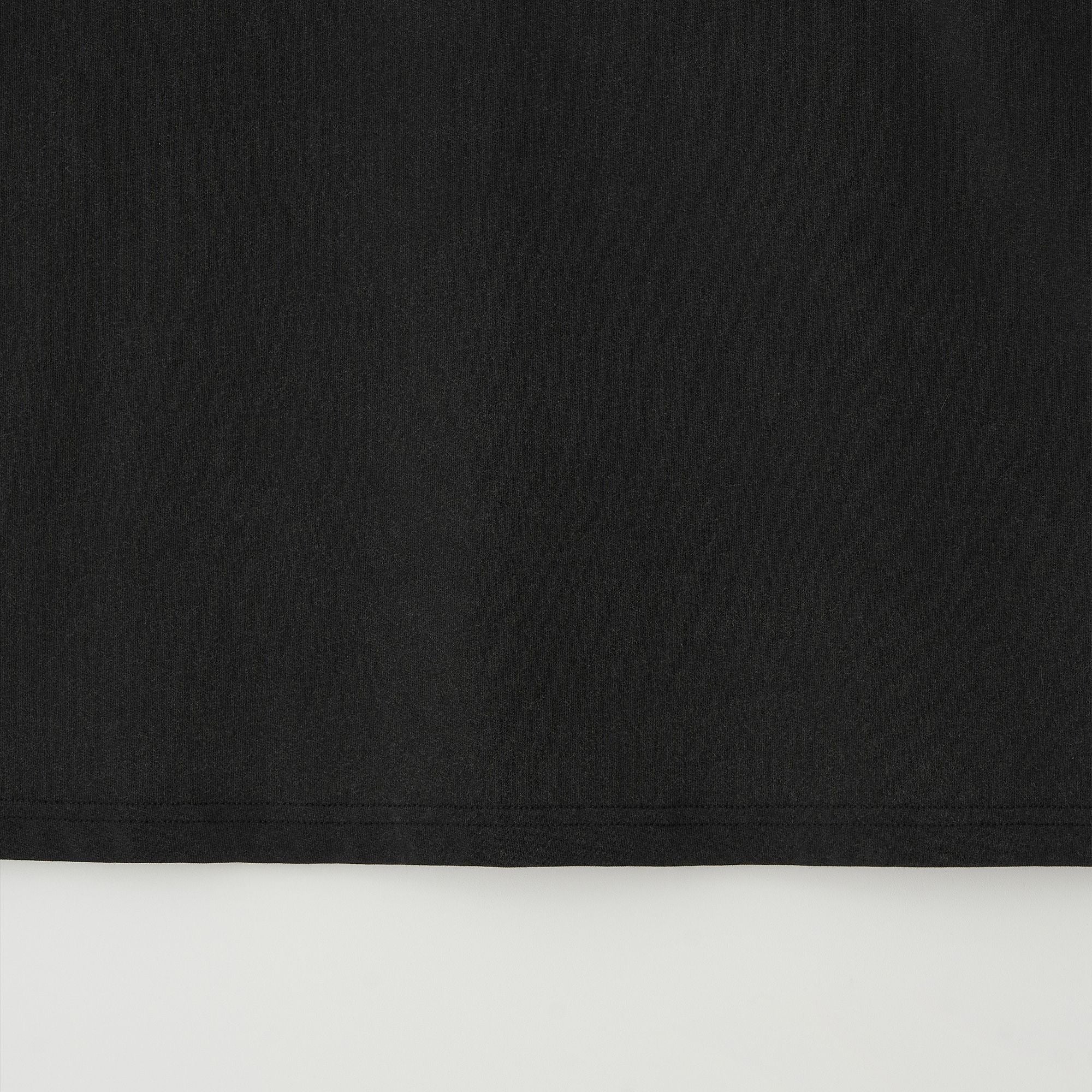 JojiLong JN103 DISTRESS OLD 1/2 T-SHIRT - BLACK