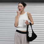 FRONT2LINE [New New PICK] [Lee Chung-ah wearing] Lua sleeveless knit cover-up