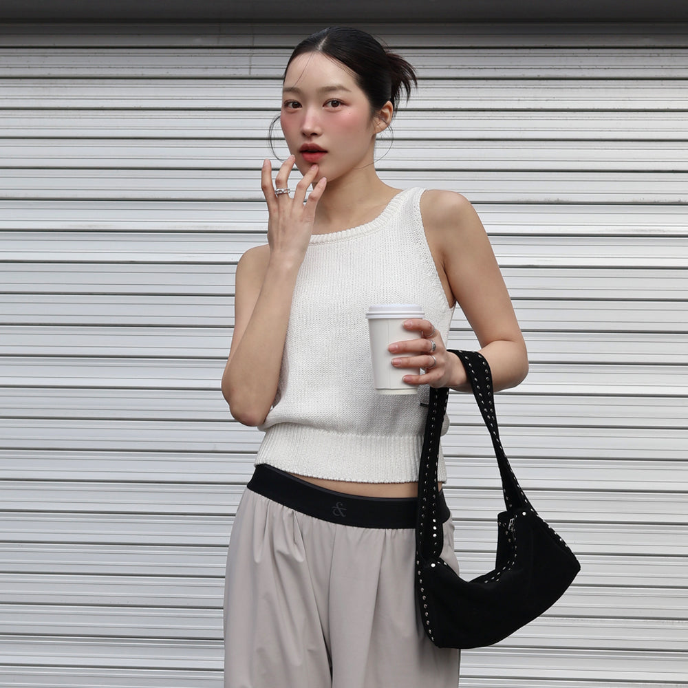 FRONT2LINE [New New PICK] [Lee Chung-ah wearing] Lua sleeveless knit cover-up