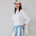 L'EAU Mare cotton t-shirt_off white