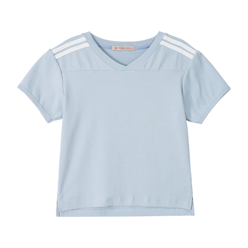 BITTERCELLS 95 V Neck Cheering Tee-Blue