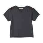 BITTERCELLS 95 V Neck Cheering Tee-Charcoal