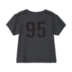 BITTERCELLS 95 V Neck Cheering Tee-Charcoal