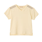 BITTERCELLS 95 V Neck Cheering Tee-Cream