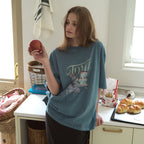 TTUDEMENT CAKE BEAR TEE_BLUE