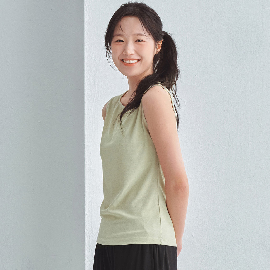 BYC Natural cooling boat neck tank top