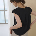TILLBER Balloon sleeve blouse_Black