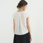 TILLBER Balloon sleeve blouse_Ivory
