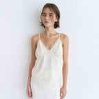 vem ver LACE TRIM CAMISOLE BLOUSE_IVORY