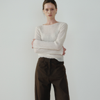 ARTTO Wave Pleats Top_Cream
