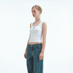 REST&RECREATION COLORATION STITCH SLEEVELESS (WHITE)