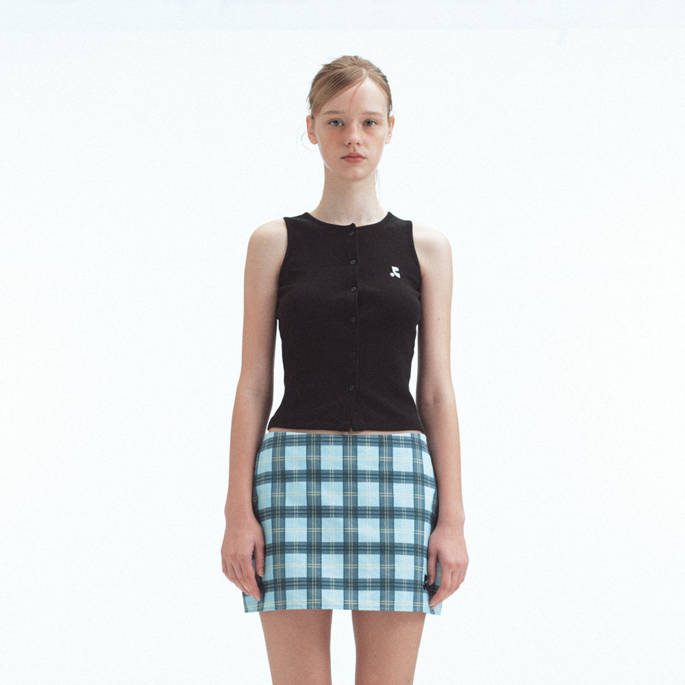 REST&RECREATION SLEEVELESS CARDIGAN (BLACK)