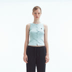 REST&RECREATION SLEEVELESS CARDIGAN (MINT BLUE)