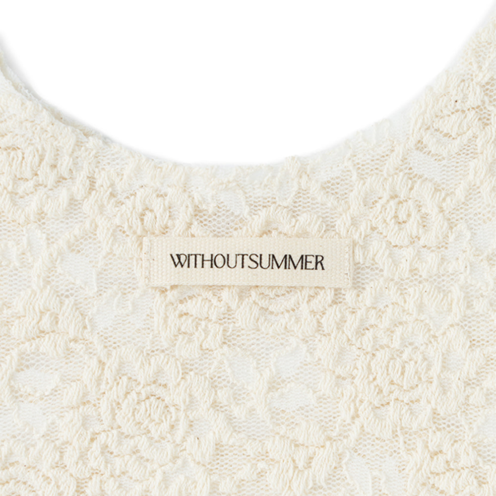 WITHOUTSUMMER Layered bustier top_lace