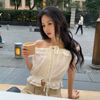 WITHOUTSUMMER Pure frill blouse_ivory