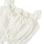 WITHOUTSUMMER Pure frill blouse_ivory