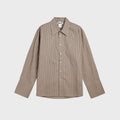 HOPE (concierge) (M) FILE SHIRT (VINTAGE BROWN STRIPE 01518)