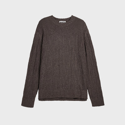 (M) TWIG SWEATER (BROWN BARK RIB 01530)