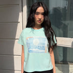 kaifai Faded Shore Tee (Mint) K26QB238