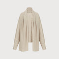 ETHOS SCARF COLLAR BLOUSE (IVORY)