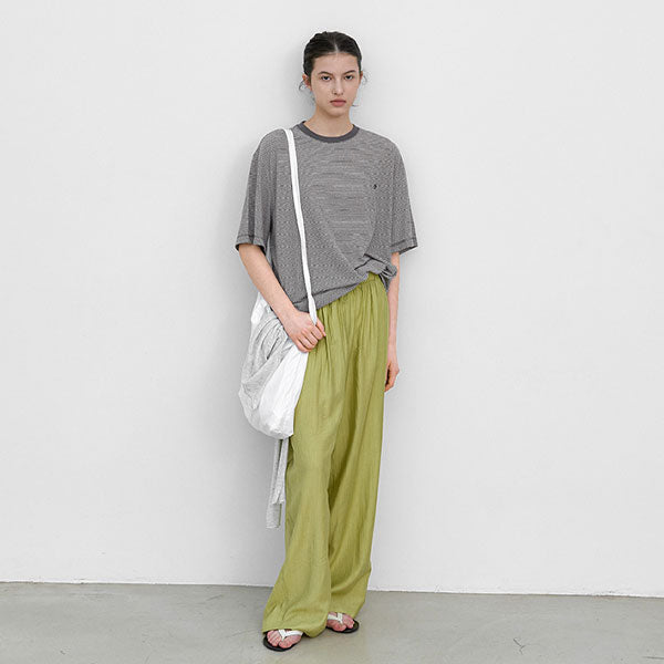 ATELIER NAIN THICK AND THIN STRIPE BOXY TEE (T-7215)