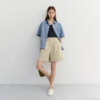 DUNST UNISEX LINEN DENIM SHIRT LIGHT BLUE_UDSH6B129B1