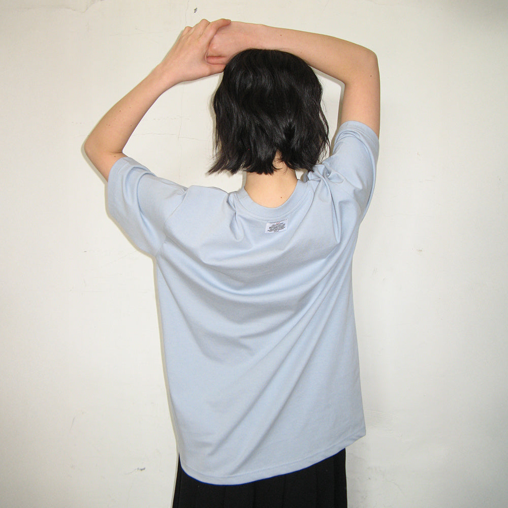 RONRON VINTAGE GRAPE OVER FIT T SHIRT SOFT BLUE
