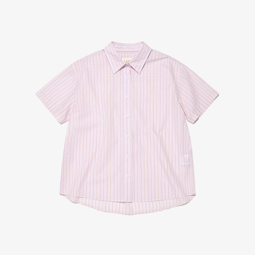 Lee Women's Relaxed Short Sleeve Shirt Pink