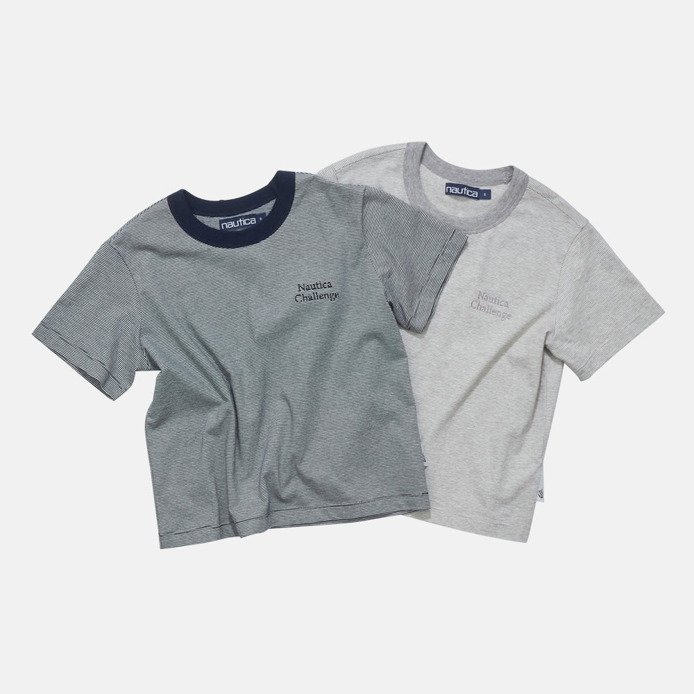NAUTICA W challenge striped t-shirt (2 colors) NTS5456