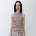 INSILENCE WOMEN Washed Lip Halter Sleeveless DUST ROSE