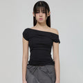FLAREUP Draped Top (FL-130_Black)