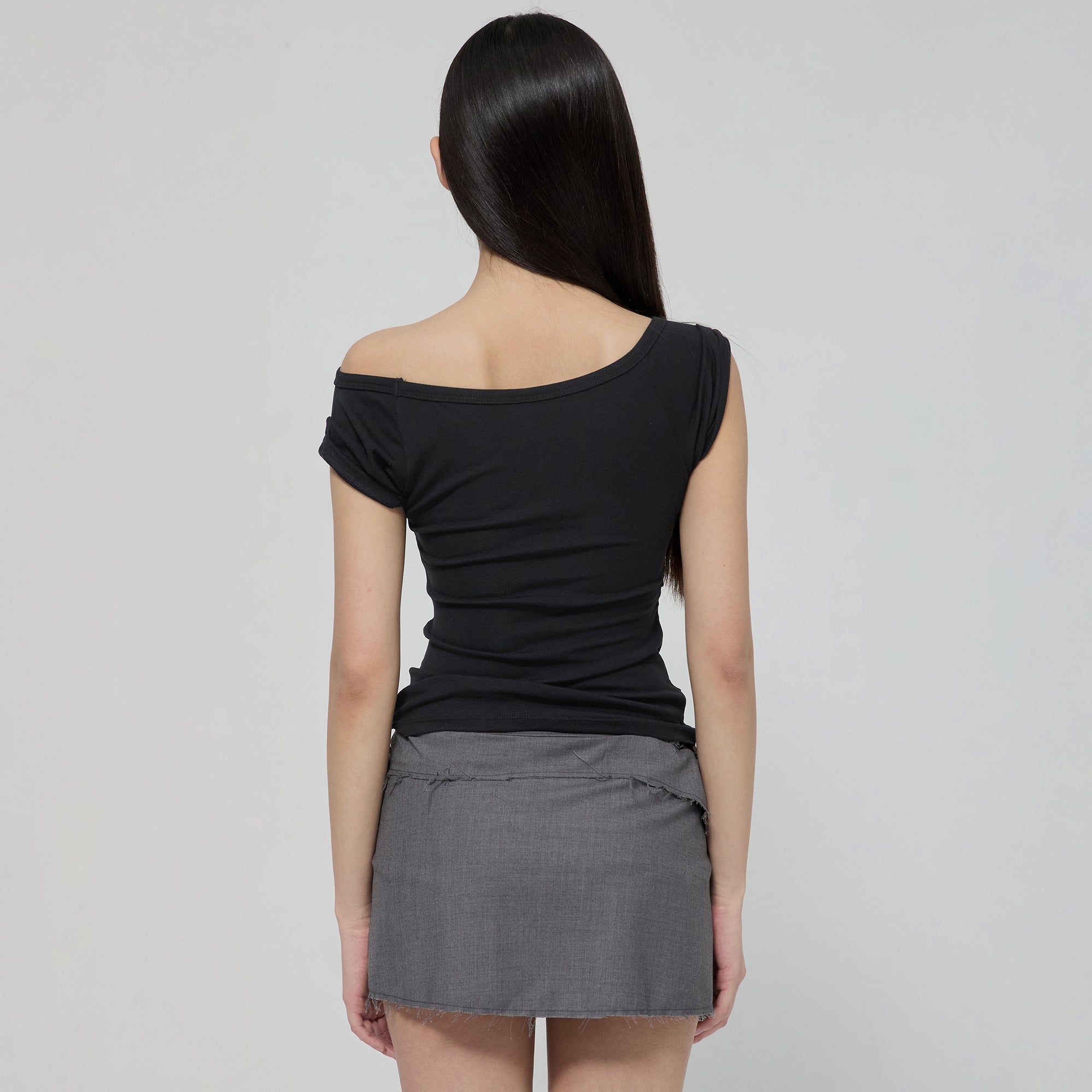 FLAREUP Draped Top (FL-130_Black)