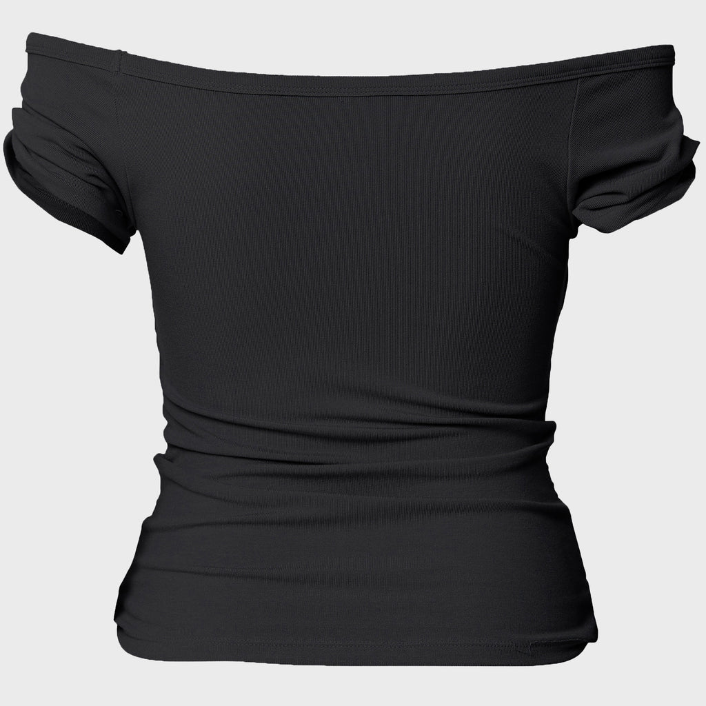 FLAREUP Draped Top (FL-130_Black)