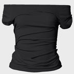 FLAREUP Draped Top (FL-130_Black)