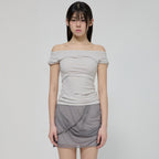 FLAREUP Draped Top (FL-130_Cloud White)