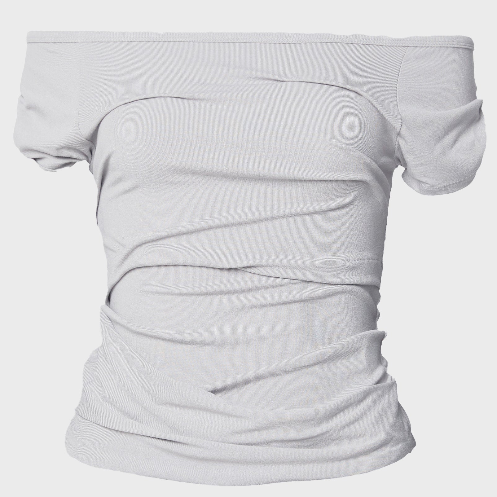 FLAREUP Draped Top (FL-130_Cloud White)