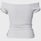 FLAREUP Draped Top (FL-130_Cloud White)