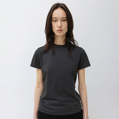 W Supima Cotton Premium T-Shirt CHARCOAL